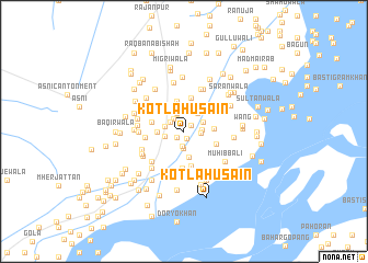 map of Kotla Husain