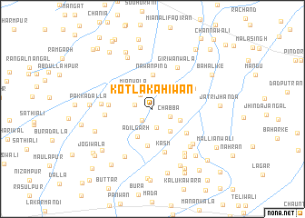 map of Kotla Kahiwān