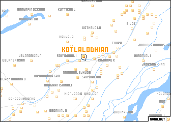 map of Kotla Lodhiān