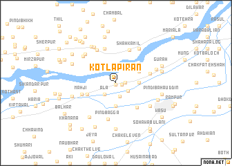 map of Kotla Pīrān