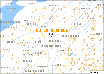 map of Kotla Rāj Qabūl