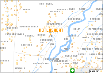 map of Kotla Sādāt
