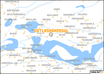 map of Kotla Shāh Rasūl