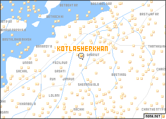 map of Kotla Sher Khān