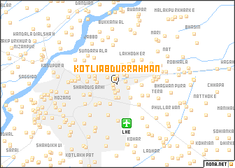 map of Kotli Abdur Rahmān