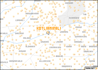 map of Kotli Amīr Ali