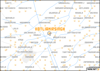 map of Kotli Amīr Singh