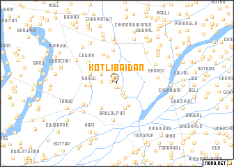 map of Kotli Baidān