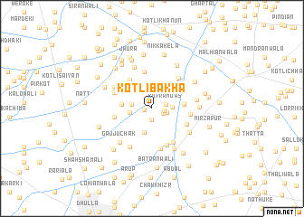 map of Kotli Bākha