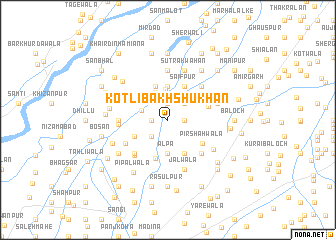 map of Kotli Bakhshu Khān