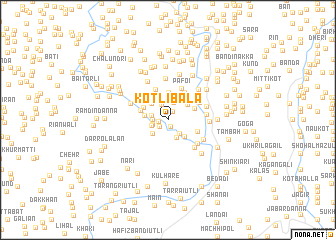 map of Kotli Bāla