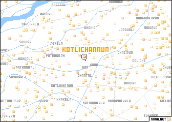 map of Kotli Channūn