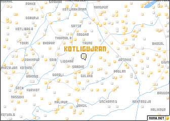 map of Kotli Gujrān