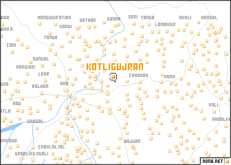 map of Kotli Gujrān