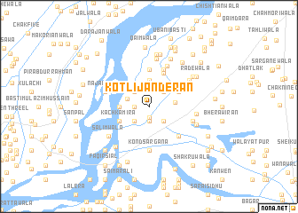 map of Kotli Janderān