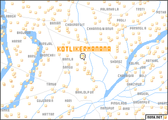 map of Kotli Kermānana