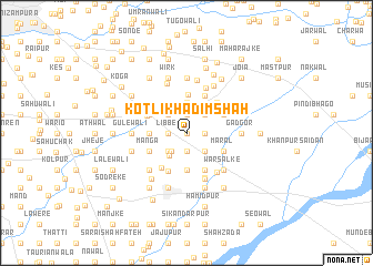 map of Kotli Khādim Shāh