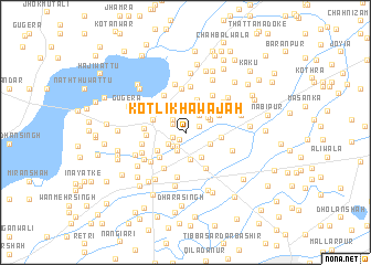 map of Kotli Khawājah
