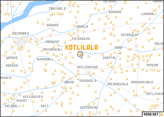 map of Kotli Lāla