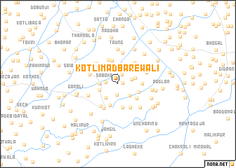 map of Kotli Madbarewāli