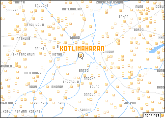 map of Kotli Māharan