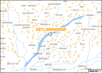 map of Kotli Manhāsān