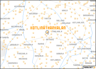 map of Kotli Nathar Kalān