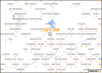 map of Kotlina