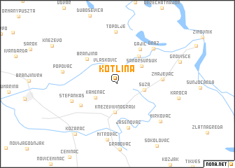 map of Kotlina
