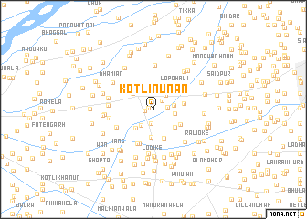 map of Kotli Nūnān