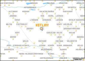 map of Kotliny