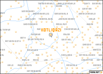 map of Kotli Qāzi