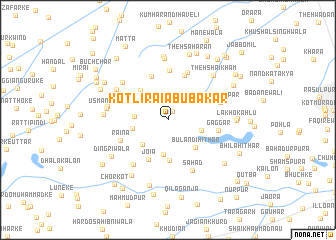 map of Kotli Rāi Abu Bakar