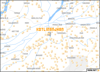 map of Kotli Rānjhān