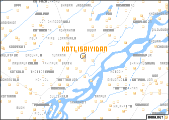 map of Kotli Saiyidān
