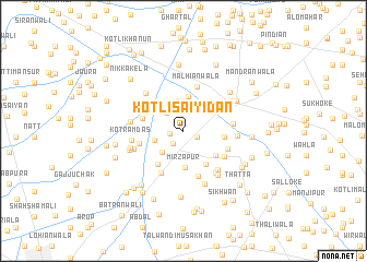 map of Kotli Saiyidān