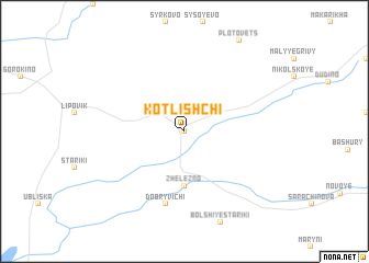 map of Kotlishchi