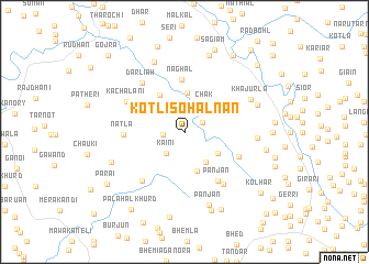 map of Kotli Sohalnān