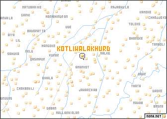 map of Kotliwāla Khurd