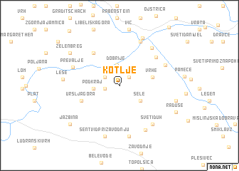 map of Kotlje