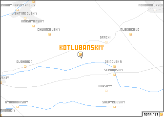 map of Kotlubanskiy