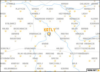 map of Kotły