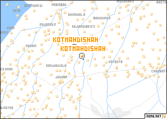 map of Kot Mahdi Shāh