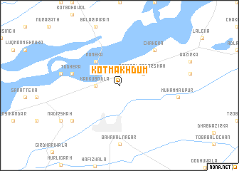 map of Kot Makhdūm