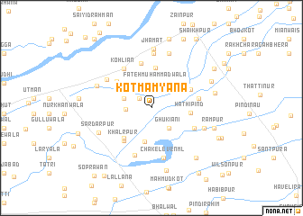 map of Kot Mamyāna