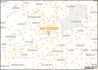 map of Kot Mānān