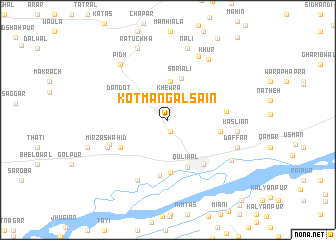 map of Kot Mangal Sain