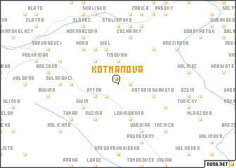 map of Kotmanová