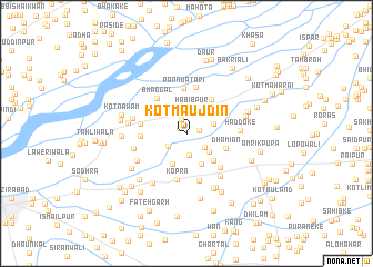 map of Kot Maujdīn