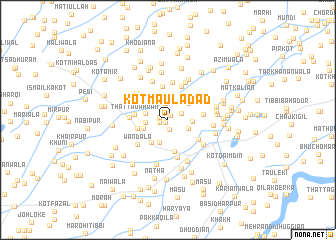 map of Kot Maula Dād